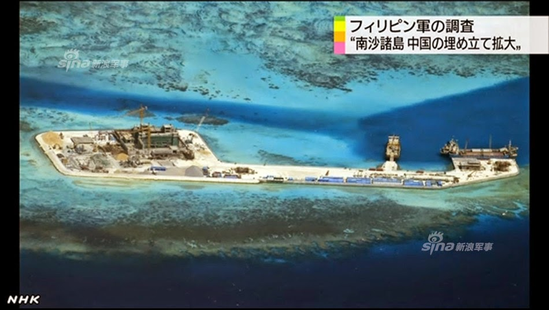 Illustration for article titled Look How Quickly China is Building Its Island Bases Out Of Nothing
